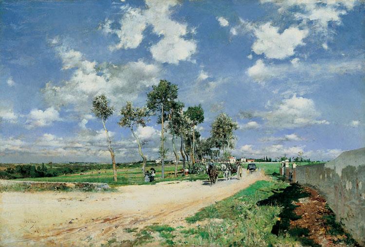 Giovanni Boldini Highway of Combes-la-Ville (nn02) Sweden oil painting art